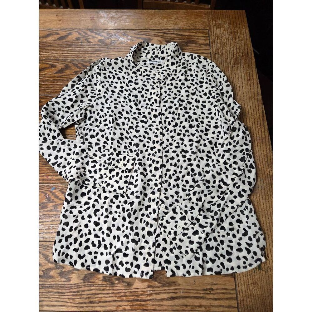 Reformation Violet Top in Ocelot Size Small